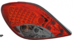 Фонарь задний внешний левый+правый (комплект) тюнинг хрустальный диодный тонированно-красный