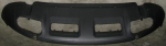 Спойлер бампера переднего без отверстий под датчики черный под покраску