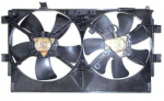 Мотор + вентилятор радиатора охлаждения с корпусом двойной