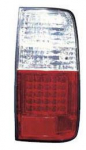 Фонарь задний внешний левый+правый (комплект) тюнинг хрустальный с диодным стоп сигналом бело-красный