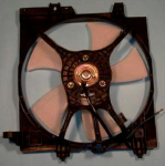 Мотор + вентилятор радиатора кондиционера с корпусом