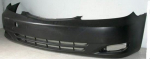 Бампер передний с отверстиями под противотуманки без отверстий под омыватели фар черный