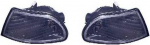 Указатель поворота угловой левый+правый (комплект) (3 дв) тюнинг прозрачный внутри черный