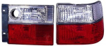 Фонарь задний внешний+внутренний левый+правый (комплект) (седан) тюнинг хрустальный красно-белый