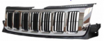 Решетка радиатора с хромированным молдингом темно-серая