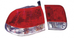 Фонарь задний внешний+внутренний левый+правый (комплект) (седан 4 дв) тюнинг с диодами хрустальный красно-белый