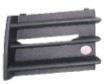 Решетка бампера переднего левая черная модели без противотуманок