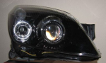 Фара правая с регулирующим мотором внутри черная (под ксенон)