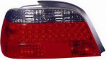 Фонарь задний внешний левый+правый (комплект) тюнинг прозрачный хрустальный с диодным габаритом красно-тонированный