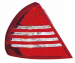 Фонарь задний внешний левый+правый (комплект) тюнинг (седан) с диодными габаритами и стоп сигналом красно-белый