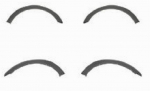 Молдинг арки крыла левый + правый (комплект) (4 шт)