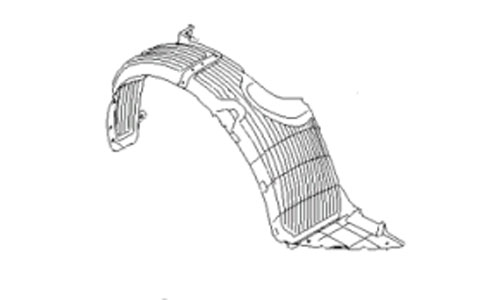 Подкрылок переднего крыла правого (3 дв)