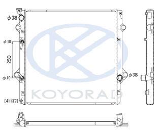Радиатор охлаждения 4.6 ат (koyo)