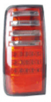 Фонарь задний внешний левый+правый (комплект) тюнинг хрустальный с диодным стоп сигналом тонированно-красный