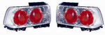 Фонарь задний внешний левый+правый (комплект) тюнинг прозрачный (lexus тип) красно-белый (4 дв)