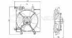 Мотор+вентилятор радиатора охлаждения с корпусом (не турбо)