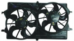 Мотор + вентилятор радиатора охлаждения двухвентиляторный в сборе