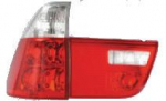 Фонарь задний внешний+внутренний левый+правый (комплект) тюнинг прозрачный красно-белый
