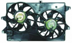 Мотор + вентилятор радиатора кондиционера двухвентиляторный с корпусом at