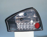 Фонарь задний внешний левый+правый (комплект) тюнинг (седан) с диодным стоп сигналом внутри хромированно-черный