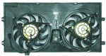 Мотор + вентилятор радиатора охлаждения двухвентиляторный с корпусом 2.0 (200w+450w)