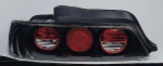 Фонарь задний внешний левый+правый (комплект) тюнинг (седан) прозрачный (lexsus тип) внутри черный