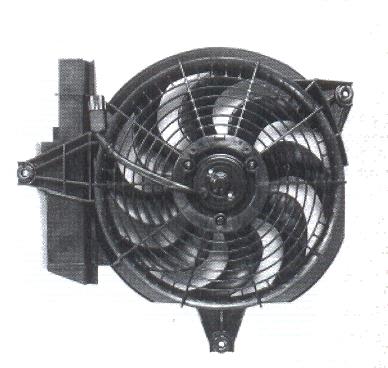 Мотор + вентилятор радиатора кондиционера