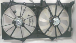 Мотор + вентилятор радиатора охлаждения с корпусом двухвентиляторный