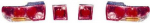 Фонарь задний внешний+внутренний левый+правый (комплект) тюнинг (lexus тип) красный