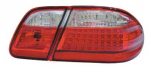 Фонарь задний внешний+внутренний левый+правый (комплект) тюнинг (седан) прозрачный с диодным габаритом стоп сигнал красно-белый