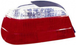 Фонарь задний внешний левый+правый (комплект) тюнинг прозрачный хрустальный с диодным габаритом красно-белый