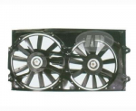 Мотор + вентилятор радиатора охлаждения двухвентиляторный с корпусом под кондиционер