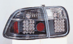 Фонарь задний внешний + внутренний левый+правый (комплект) тюнинг (седан) прозрачный диодный внутри хромированно-черный