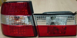 Фонарь задний внешний+внутренний левый+правый (комплект) (седан) тюнинг прозрачный с диодным стоп сигналом хрустальный красно-белый