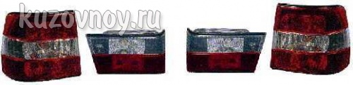 Фонарь задний внешний+внутренний левый+правый (комплект) (седан) тюнинг прозрачный хрустальный красно-белый