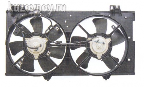 Мотор + вентилятор радиатора охлаждения двухвентиляторный 3.0
