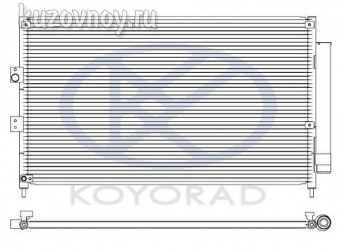 Радиатор кондиционера (хэтчбек) (koyo)