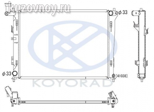 Радиатор охлаждения мт (koyo)
