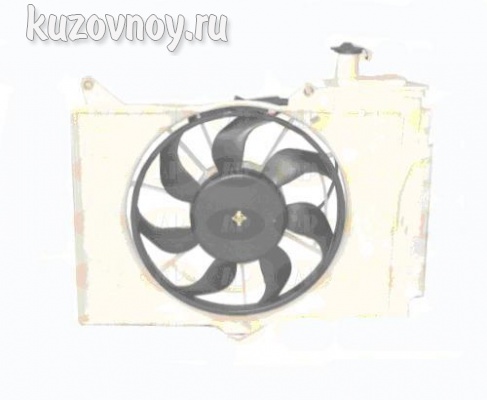 Мотор + вентилятор+диффузор радиатора охлаждения