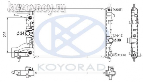 Радиатор охлаждения ат (koyo)